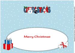 Jazz Dogs & Snowman Christmas Large Dl Insert