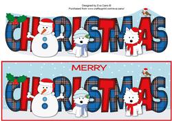 Jazz Dogs & Snowman Christmas Large Dl 2