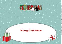 Playful Jazz Dogs Christmas Large Dl 2 Insert