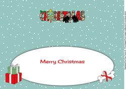 Playful Jazz Dogs Christmas Large Dl 3 Insert