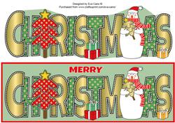 Snowman with Tree Christmas Large Dl