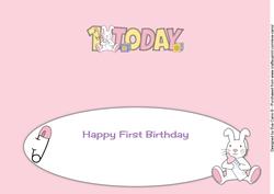 Cute Bunny with Baby Bottle 1 Today Large Dl 3 Insert