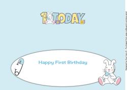 Cute Bunny with Baby Bottle 1 Today Large Dl 4 Insert