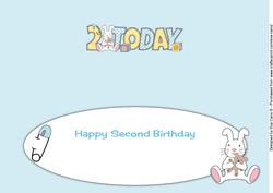 Cute Bunny with Teddy 2 Today Large Dl 3 Insert
