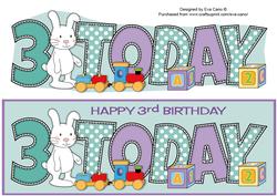 Cute Bunny with Train 3 Today Large Dl 2