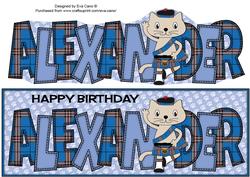 Highland Fling Max the Cat Alexander Large Dl