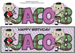 Bagpiper & Highland Fling Max the Cat Jacob Large Dl
