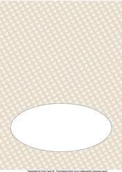 Paw Prints Insert (a5 Portrait) Beige