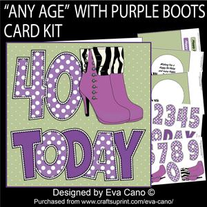 'any Age' with Purple Boots Card Kit