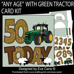 'any Age' with Green Tractor Card Kit
