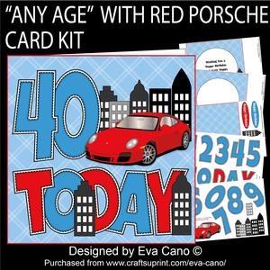 'any Age' with Red Porsche Card Kit
