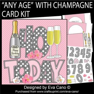 'any Age' with Champagne Card Kit
