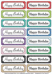Happy Birthday Tags 2