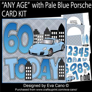 'any Age' with Pale Blue Porsche Card Kit