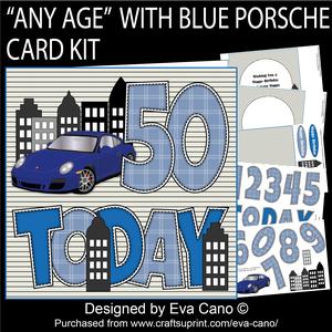 'any Age' with Blue Porsche Card Kit