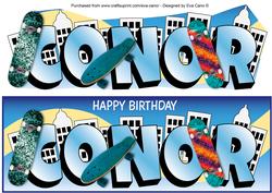 Skateboarding Conor Large Dl