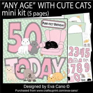 'any Age' with Cute Cats Mini Kit