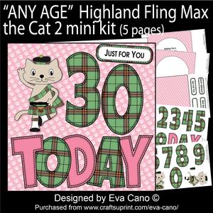 'any Age' Highland Fling Max the Cat 2 Mini Kit