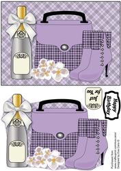 Handbag, Boots, White Flowers & Bubbly