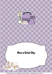 Handbag, Boots, White Flowers & Bubbly Insert