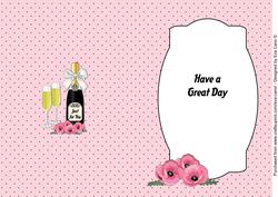 Pink Poppies & Bubbly Insert