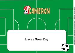 Red & White Stripes Football Top Cameron Large Dl Insert