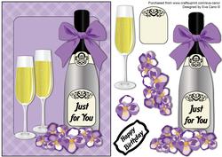 Purple Flowers & Bubbly