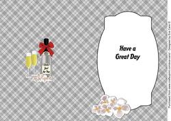 White Flowers & Bubbly Insert