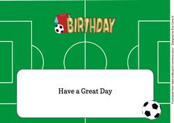 Wine & Blue Football Top Birthday Large Dl Insert