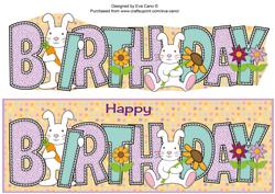 Bunny Rabbits Birthday Large Dl
