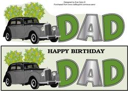 Vintage Car Dad Large Dl
