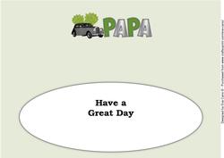 Vintage Car Papa Large Dl Insert