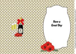 Red Poppies & Bubbly Insert