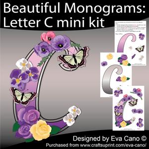 Beautiful Monograms: Letter C Mini Kit