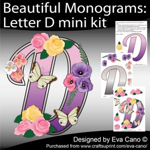 Beautiful Monograms: Letter D Mini Kit