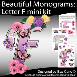Beautiful Monograms: Letter F Mini Kit