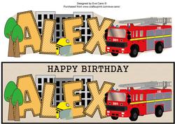 Fire Engine Alex Large Dl