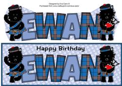 Bagpiper & Highland Fling Jazz Dog Ewan Large Dl