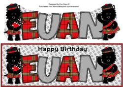 Bagpiper & Highland Fling Jazz Dog Euan Large Dl