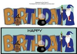 Wizard Birthday Large Dl
