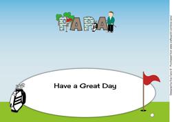 Golf Champion Papa Large Dl Insert