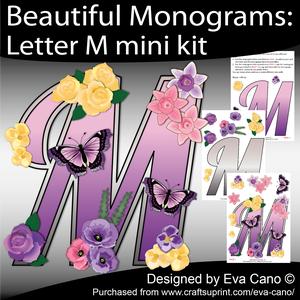 Beautiful Monograms: Letter m Mini Kit