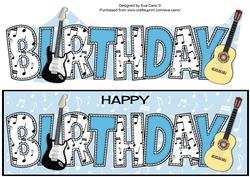 Guitars Birthday Large Dl