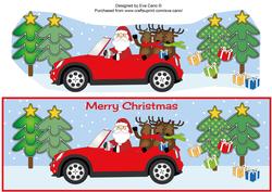 Santa's Red Mini Car Large Dl