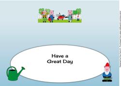 Gardening Piggies Large Dl Insert