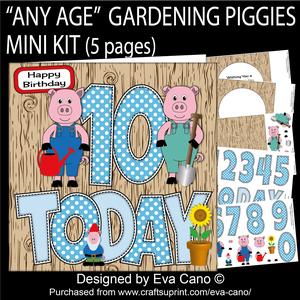 'any Age' Gardening Piggies Mini Kit