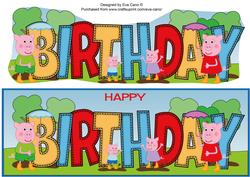 Pinkie Pigs Day Out Birthday Large Dl