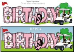Golf Birthday Large Dl