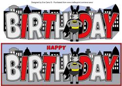 Bat Donkey Birthday Large Dl