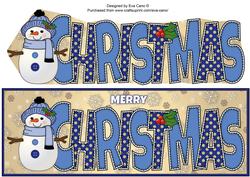 Cute Snowman Christmas Large Dl 2